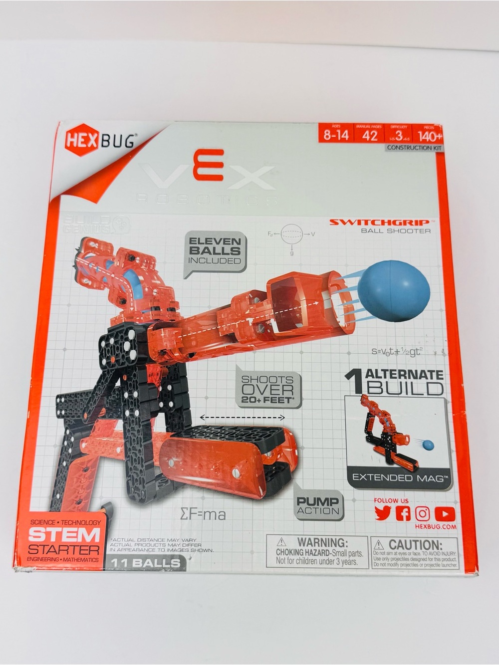 HEXBUG NWT VEX Robotics SwitchGrip Ball Shooter construction kit.